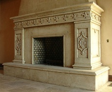 spanish style fireplace