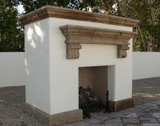 spanish style fireplace