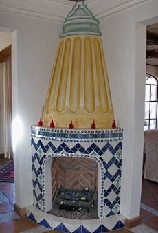 spanish style fireplace