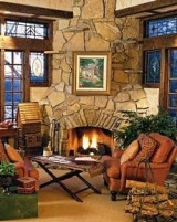 stone corner fireplaces