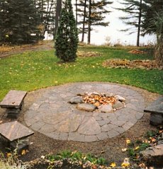 stone fire pit designs