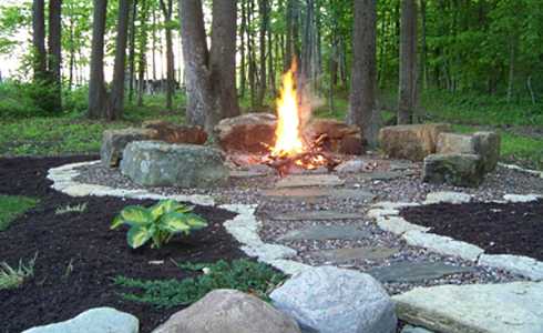 stone fire pit designs