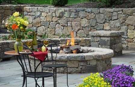 stone fire pit designs