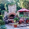 stone outdoor fireplaces