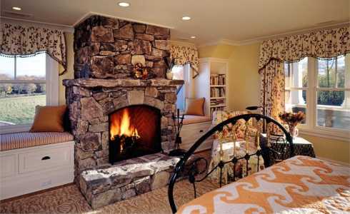 stone fireplace hearth