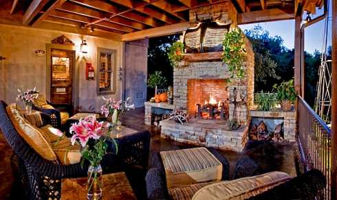 stone fireplace hearth