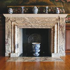 stone fireplace mantle