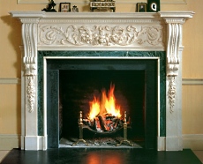 stone fireplace mantle