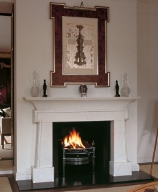 stone fireplace mantle