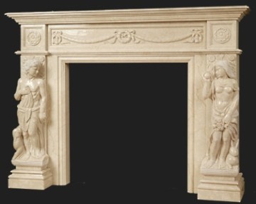 stone fireplace mantle