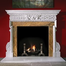 stone fireplace mantle