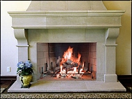 stone fireplace photo