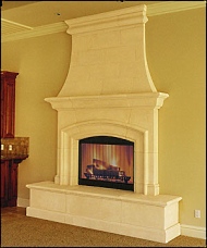 stone fireplace photo