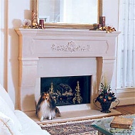 stone fireplace photo