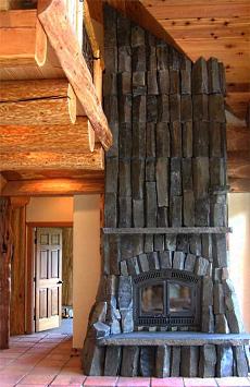 stone fireplace picture