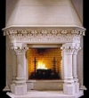 stone fireplace surround