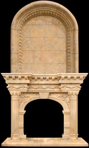 stone fireplace surround