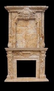 stone fireplace surround