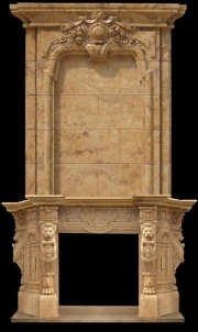 stone fireplace surround
