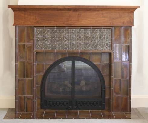 tile fireplace surround