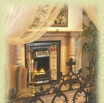 tile fireplace