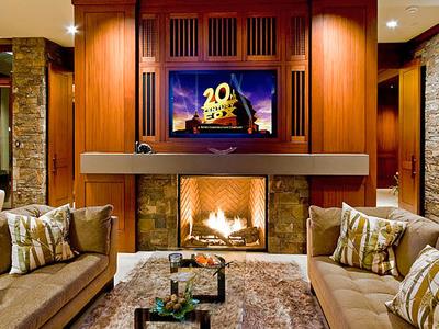 tv over fireplace