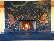 unique fireplace design