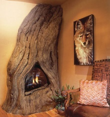 unique fireplace design