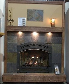 wood fireplace mantel shelves