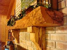 wood fireplace mantel shelves