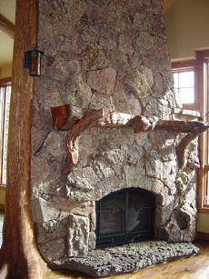 wood fireplace mantel shelves