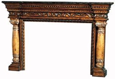 wood fireplace mantels