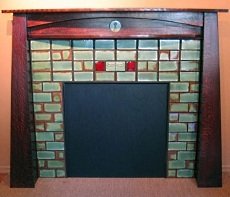 arts and crafts fireplace