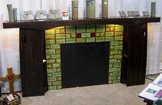 arts and crafts fireplace