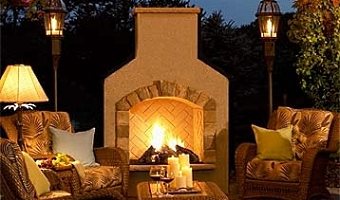 backyard fireplaces