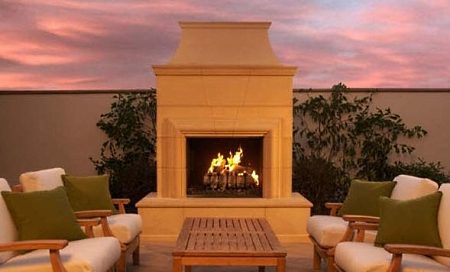 backyard fireplaces