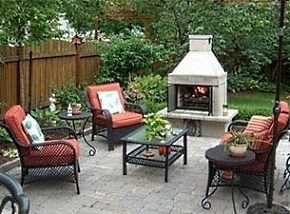 backyard fireplaces