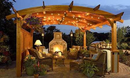 backyard fireplaces