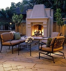 backyard fireplaces