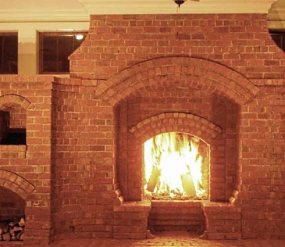 brick fireplaces