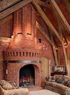 brick fireplaces