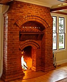 brick fireplaces