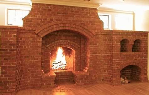 brick fireplaces