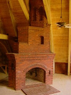 brick fireplaces