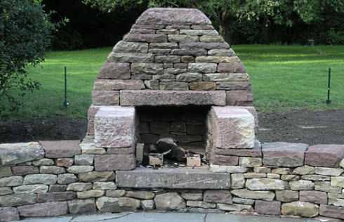 build a stone fireplace