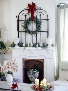 christmas decorating fireplace