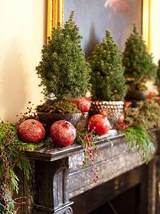 christmas decorating fireplace