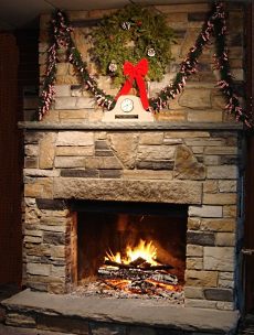 christmas fireplace pictures