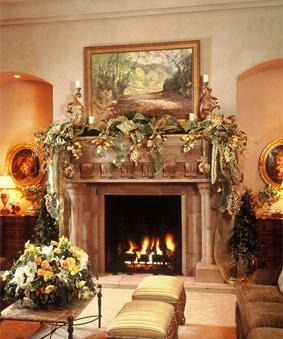 christmas fireplace