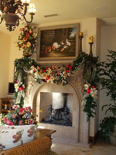 christmas fireplace